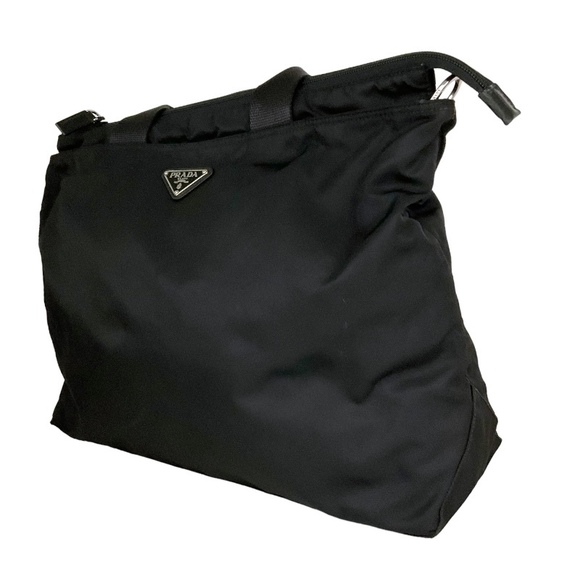 Prada Tesuto Black Bag Tesuto 2way Nylon Tote - Picture 1 of 16